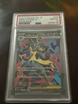 Pokemon Mega Lucario ex 078/063 M1l: Mega Brave Super Rare Holo Japanese PSA 10 - Image 1