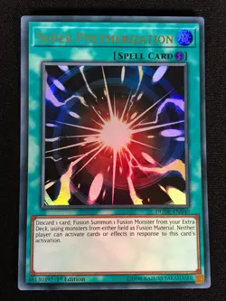 Yugioh Super Polymerization DUDE-EN040 1ST Ultra (NM) - Image 1