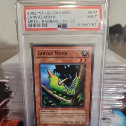 2002 YU-GI-OH! METAL RAIDERS MRD-007 LARVAE MOTH- 1st Edition - PSA 9 - Image 1