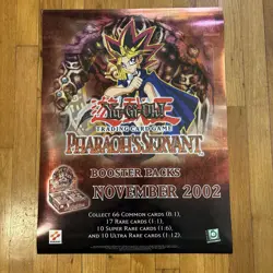 2002 Rare Yu-Gi-Oh! (Yugioh) Pharaoh's Servant Promo Poster 18 x 24 - Image 1