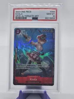 PSA 10 One Piece Koala OP05-006 Alt Art ENGLISH Awakening of the New Era 2023 - Image 1
