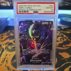 2025 ONE PIECE ST18-004 ZORO JUUROU OP12 LEGACY OF THE MASTER SP PSA 10 GEM MINT - Image 1