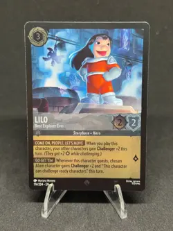 Disney Lorcana Lilo Best Explorer Ever 174/204 EN NM Fabled Super Rare Cold Foil - Image 1