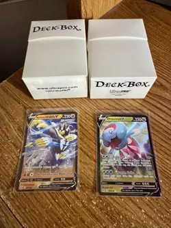 2 White Ultra Pro Deck Boxes Magic Pokemon YuGiOh Card Storage Box plus 2 cards - Image 3