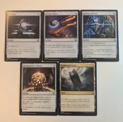 Magic the Gathering Commander Staples - 5 cards for every deck.MTG Mana rock lot - Image 1