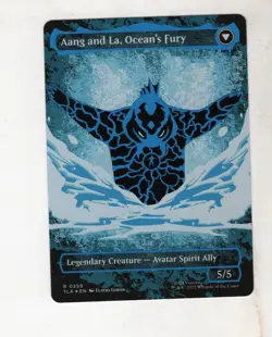 AANG, SWIFT SAVIOR MAGIC TCG CARD BORDERLESS NEON INK FOIL AVATAR LAST AIRBENDER - Image 2