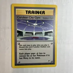 Pokemon Card Gym Heroes Cerulean City Gym 108/132 NM/MT Vintage Uncommon WOTC - Image 1