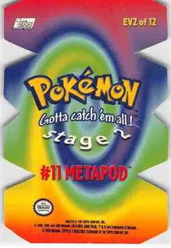 Metapod #150 - Topps Trading Cards Series 2 Pokemon MP - Image 2