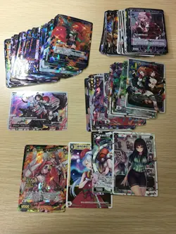 WIXOSS TCG 73 Cards Lot Bulk SECRET SP LR SR P1 ALL Foil Rare Anime Girl Waifu - Image 1