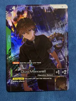 Duo Maxwell GD01-090 R+ FOIL - Newtype Rising - Gundam Card Game - Image 1