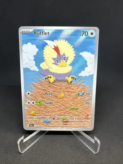 Rufflet 154/086 Illustration Rare Scarlet Violet Black Bolt Pokemon TCG NM Card - Image 1