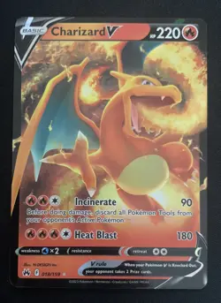 Charizard V 018/159 Crown Zenith Ultra Rare Holo Pokemon TCG Card NM - Image 1