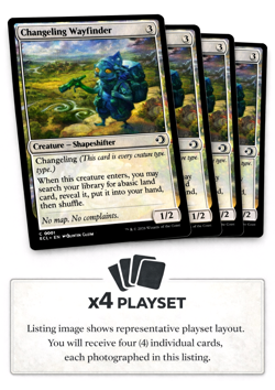 Changeling Wayfinder X4 - [Lorwyn Eclipsed] MTG PLAYSET NM - Image 1