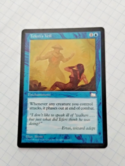 MTG Teferi's Veil Weatherlight Regular Uncommon - bit of Edge Wear - See Pics - Image 1