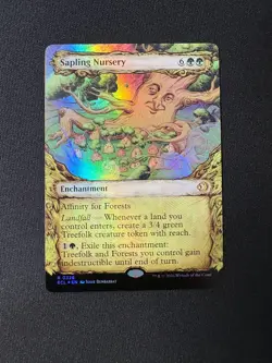 2026 MTG Lorwyn Eclipsed Sapling Nursery Borderless Foil #328 - Image 1