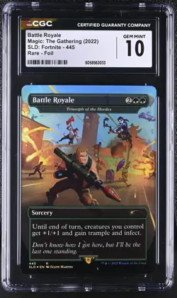 TRIUMPH OF THE HORDES Secret Lair Foil Fortnite CGC 10 MTG [Nostalgium] - Image 1