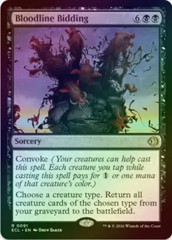 1 x Bloodline Bidding - Foil - Lorwyn Eclipsed - Foil - LP - MTG - Image 1