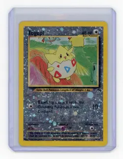 2001 Pokemon Southern Islands Togepi Reverse Holo Swirl #4/18 - Image 1