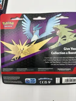 Lot of 5 Pokemon TCG Team Rocket 2 Booster Blister Packs Zapdos - Sealed New - Image 3