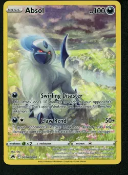 Pokemon Absol GG16/GG70 Crown Zenith: Galarian Gallery Holo NM NEAR MINT - Image 1