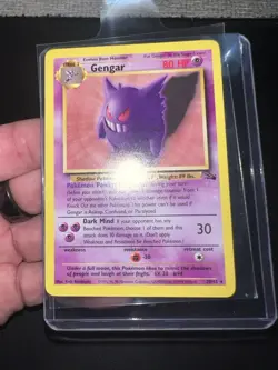 Vintage Gengar Pokemon Fossil 20/62 1999 Non Holo Rare Good Condition NM - Image 1