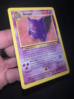Vintage Gengar Pokemon Fossil 20/62 1999 Non Holo Rare Good Condition NM - Image 3