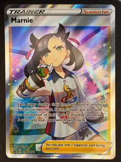 Marnie SWSH121 Full Art Promo Pokemon Sword & Shield Near Mint - Image 1