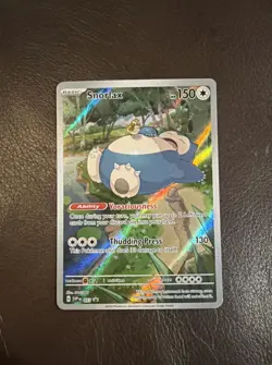 Pokemon TCG Snorlax 151 ETB Promo SVP 051 Near Mint Condition - Image 1