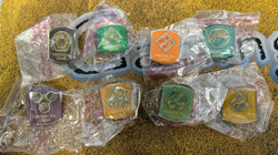 Pokemon Official SEALED Complete Set of 8 Sinnoh Badges - 2007 TCG League Pins!! - Image 1
