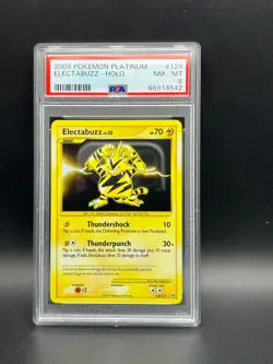 Pokemon PSA 8 NM-MT Electabuzz 128/127 Platinum Secret Rare Holofoil 2009 S#4542 - Image 1