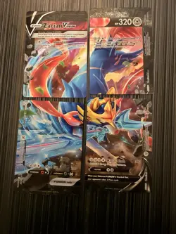 Pokemon Zacian V-UNION (SWSH165/312) SWSH Black Star Promos NM - Image 1
