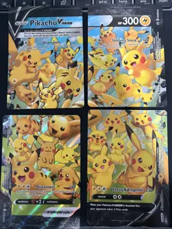 Pokemon Black Star Promo Pikachu V-Union Set SWSH139-142 - Image 1