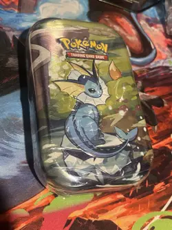 Pokemon Prismatic Evolutions Vaporeon SEALED Mini Tin (2 Packs) - US SELLER - Image 1