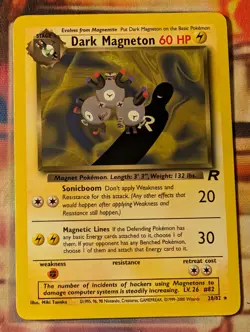 Dark Magneton 28/82 Team Rocket LP rare Pokemon - Image 1