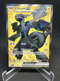 Zekrom ex 158/086 Full Art Double StarUltra Rare S&V Black Bolt Pokemon TCG - Image 5