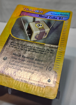 Metal Cube 01 129/147 Uncommon Reverse Holo Aquapolis Pokemon 7457 - Image 2