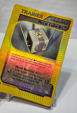 Metal Cube 01 129/147 Uncommon Reverse Holo Aquapolis Pokemon 7457 - Image 4