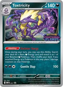Toxtricity (Prerelease, #017) - Holofoil ME - Mega Evolution Promos NM Pokemon - Image 1