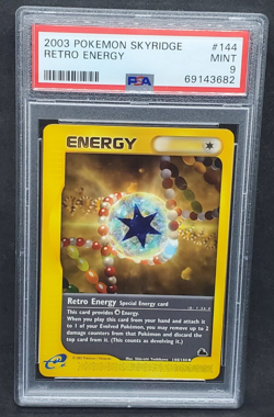 Pokemon PSA 9 MINT Retro Energy 144/144 Skyridge Non-Holo E-Reader S#3682 - Image 1