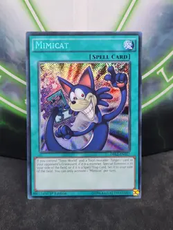 Yugioh Mimicat DRL2-EN027 1st Edition Secret Rare NM - Image 1