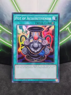 Yugioh Pot of Acquisitiveness INOV-EN065 Super Rare 1st Edition NM - Image 1