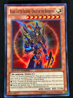Yugioh Black Luster Soldier Envoy of the Beginning CT10-EN005 Super (NM) - Image 1