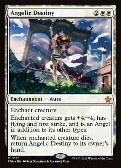 Mint/Near-Mint, English - 1 x MTG Angelic Destiny Magic: The Gathering Foundatio - Image 1