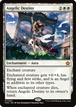 MTG - Angelic Destiny - FDN 0565 - Foundations - Mythic - Magic the Gathering - Image 1