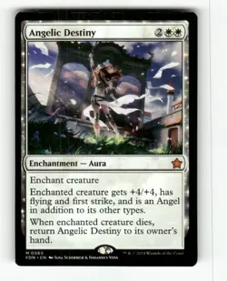 Angelic Destiny 565 NM Normal M MTG Magic Foundations - Image 1