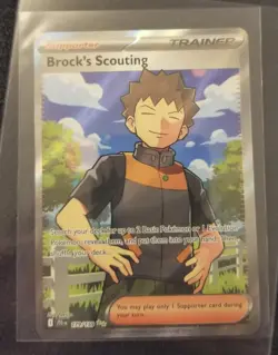 Brock's Scouting 179/159 Sv09: Journey Together Ultra Rare Card Pokemon TCG - Image 1
