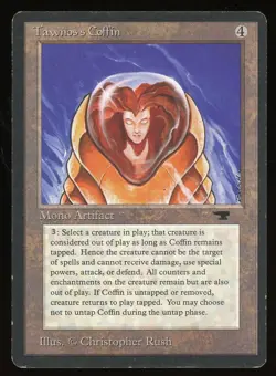 1994 MTG Magic the Gathering Card Antiquities Tawnos's Coffin Raw LP TCG - Image 1