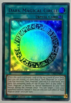 (Dark Magical Circle LDS3-EN093 (NM) BLUE Ultra Rare 1st Edition Yu-Gi-Oh! Card - Image 1