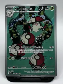 Pokemon TCG Amoonguss 096/086 BLK EN Rare Full Art Grass Card 2025 - Image 1