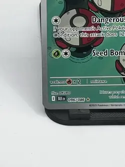 Pokemon TCG Amoonguss 096/086 BLK EN Rare Full Art Grass Card 2025 - Image 5